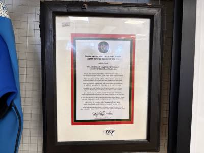 U.D.R MEMORIAL PLAQUE