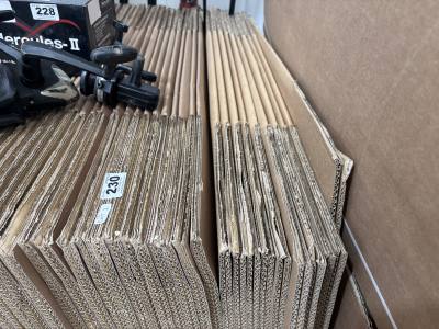 2 PACKS OF CARDBOARD BOXES