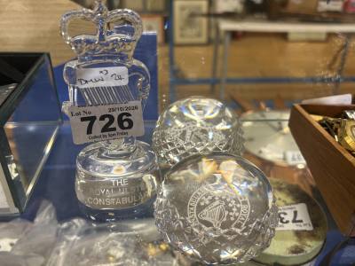 3 X CRYSTAL R.U.C PIECES