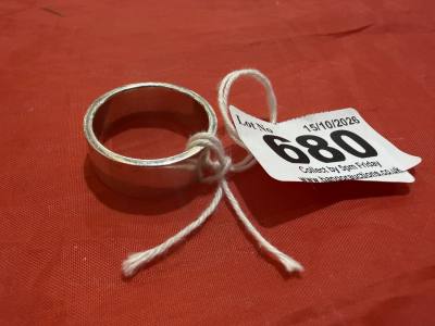 SILVER MENS RING