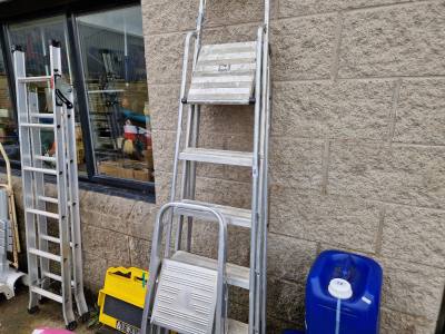 2 X STEP LADDERS