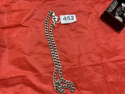 SILVER CURB CHAIN