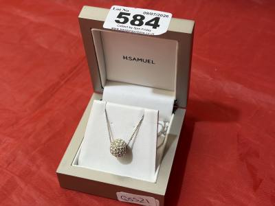SILVER CHAIN + BALL PENDANT