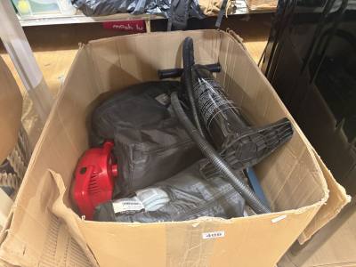 BOX OF CAMPING EQUIPMENT