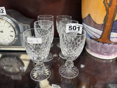6 X WATERFORD GLASSES