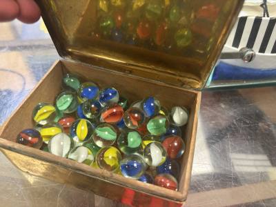 BOX OF MARBLES