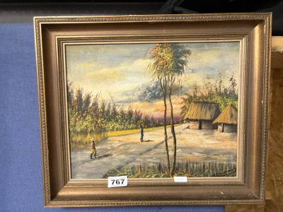 SIGNED OIL ON CANVAS
