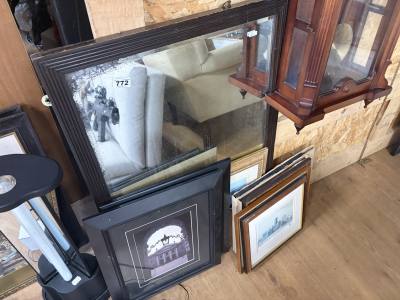 LOT OF PRINTS + MIRROR