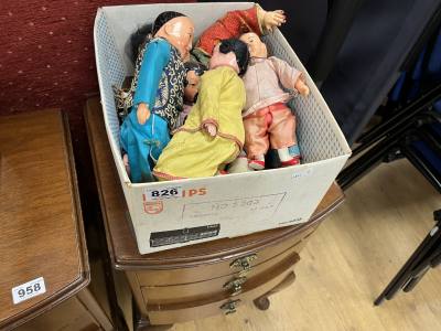 BOX OF CHINESE DOLLS