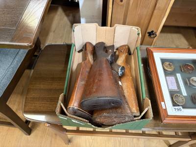 BOX OF GUN STOCKS