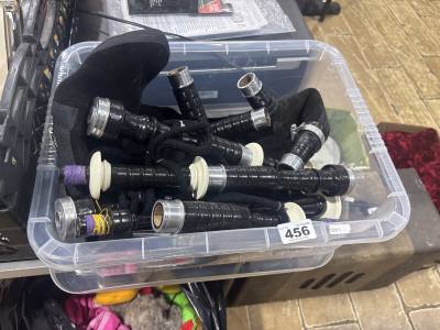 BOX OF BLOWPIPES (FOR BAGPIPES)