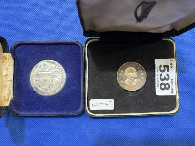 PEARCE SILVER COIN + OTHER