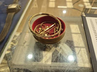 BOX OF GOLD PLATE