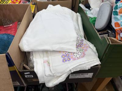 BOX OF LINENS