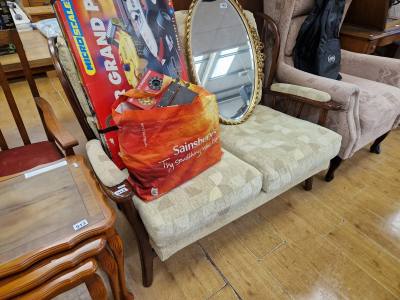 WOODEN FRAME COUCH