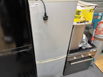 SILVER FRIDGE FREEZER