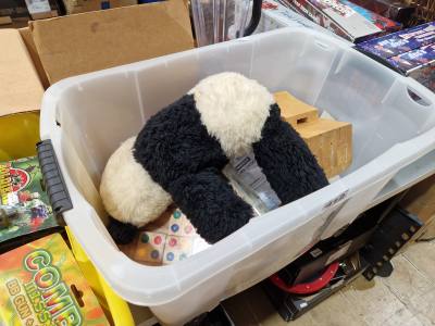 BOX OF TOYS ETC.