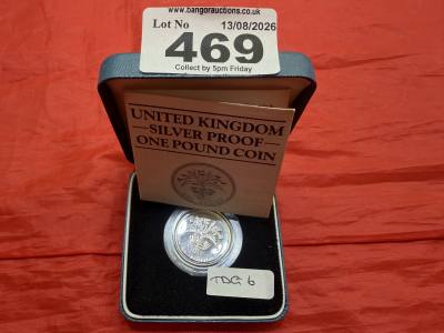 1984 SILVER £1 COIN
