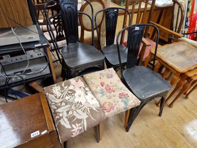 4 X STACKING CHAIRS