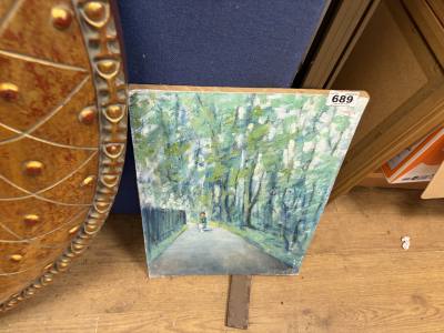 CON CAMPBELL OIL ON BOARD
