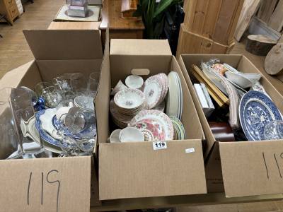 3 BOX LOTS + PLANTERS + CUPS