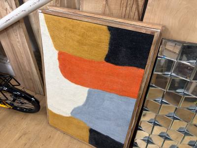 2 X MODERN FABRIC PICTURES