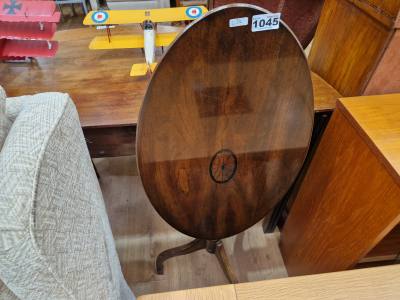 MAHOGANY TILT TOP TABLE