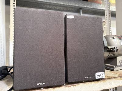 PAIR OF HITACHI SPEAKERS (NO LEAD)