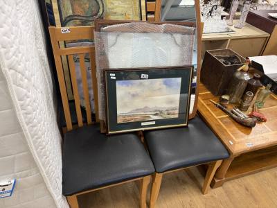 4 X DINING CHAIRS
