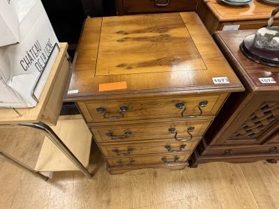 YEW WOOD STEREO CABINET