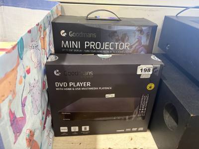 MINI PROJECTOR + DVD PLAYER