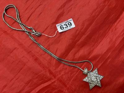 STAR SILVER PENDANT + CHAIN