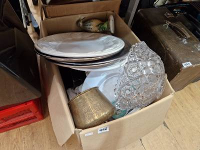 2 X BOXES OF CHINA/ORNAMENTS