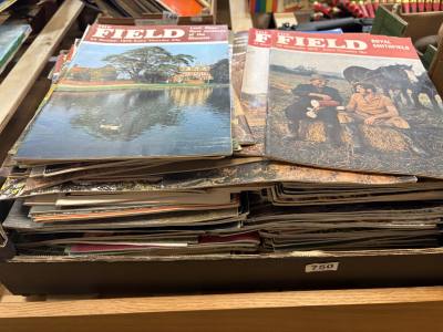 BOX OF VINTAGE "THE FIELD" MAGAZINES