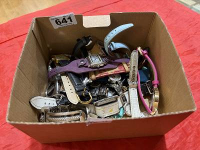 BOX OF WATCHES