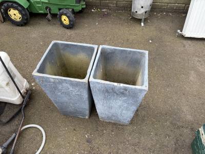 PAIR OF PLANTERS