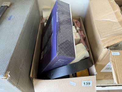 BOX OF COSMETICS (CHANEL AFTER SHAVE ETC)