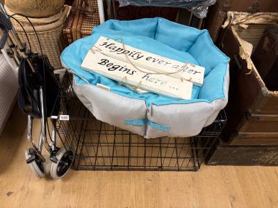 DOG CAGE + DOG BED