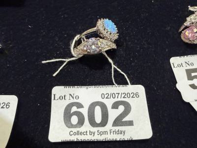 2 X NEW SILVER RINGS