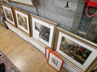 4 X THOMAS KINCAID LTD LITHOGRAPHS
