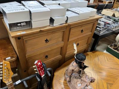 PINE DOUBLE DRAWER CHEST