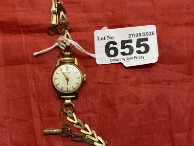 LADIES DESTA GOLD PLATED WATCH