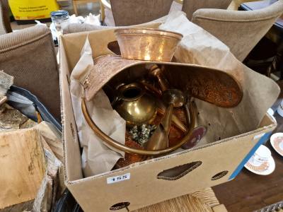 BOX OF COPPER + BRASS