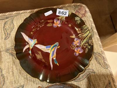 CARLTON WARE ROUGE ROYALE PLATE