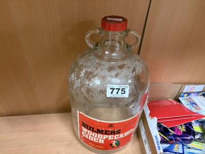 WOODPECKER CIDER ADVERTISING BOTTLE