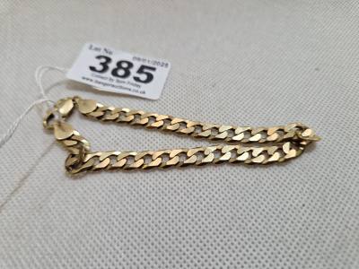 9CT CURB BRACELET 14.8G