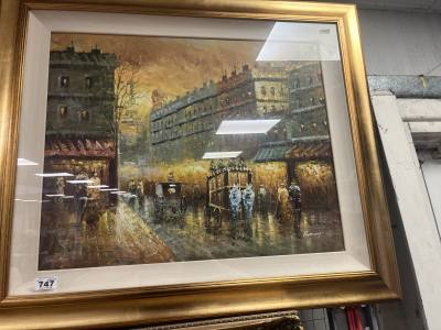 SIGNED FRAMED OIL