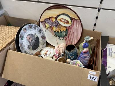 BOX OF ASSORTED CERAMICS