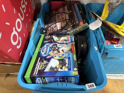 BOX OF CONSOLE GAMES ETC.