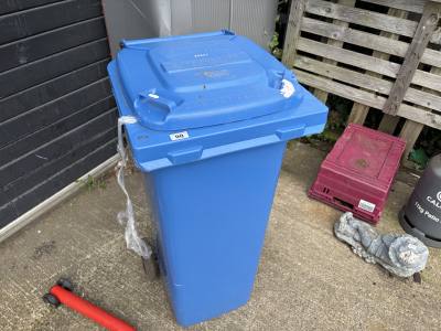 BLUE WHEELIE BIN